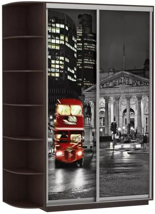 Шкаф-купе Реймер (140) с фотопечатью Ночной Лондон