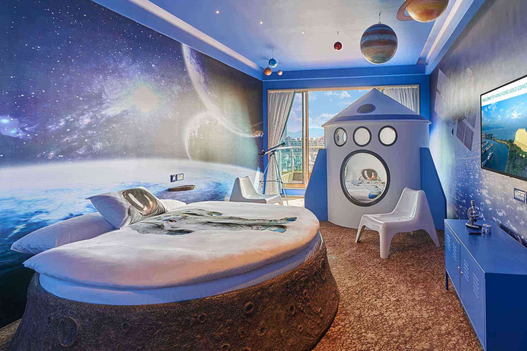 Как оформить комнату в стиле космос: фото, идеи по оформлению