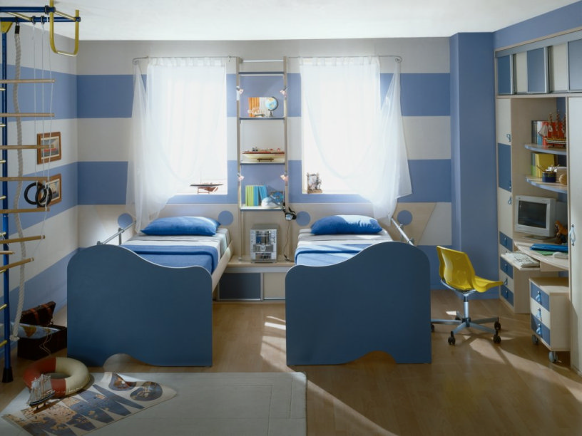 Дизайн детской комнаты для двух мальчиков