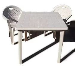 Комплект пластиковой мебели стол Тренд +4 кресла Флинт 