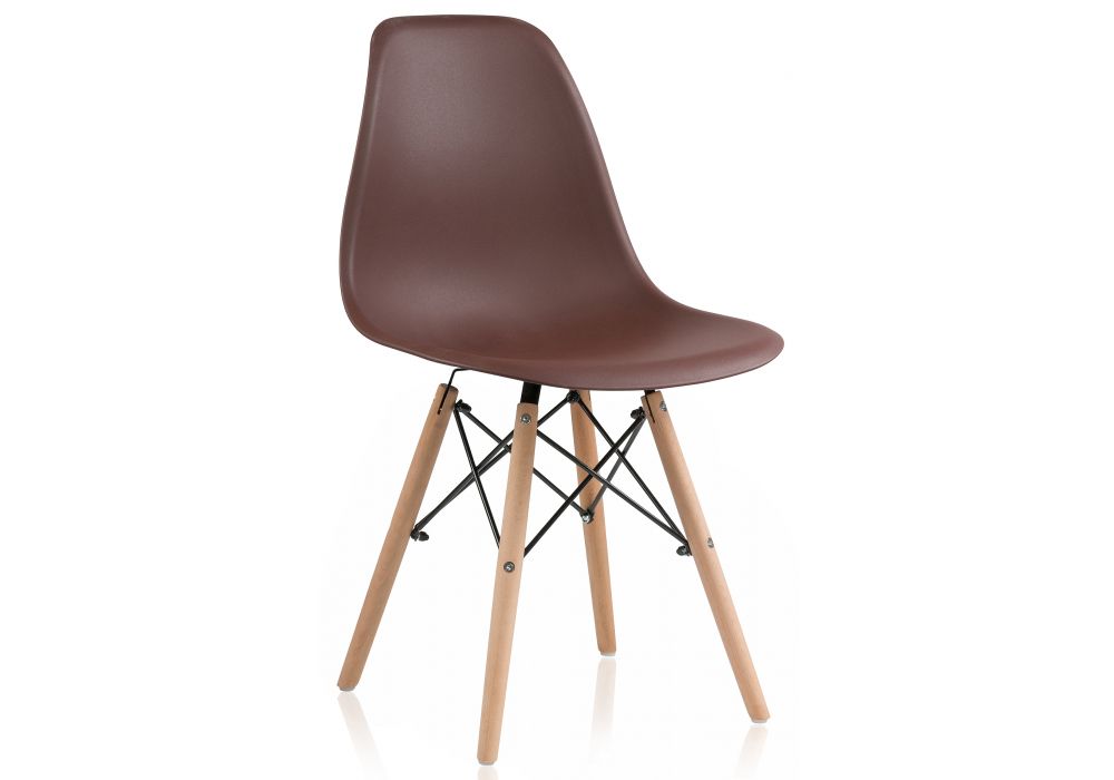 Пластиковый стул Eames PC-015 brown