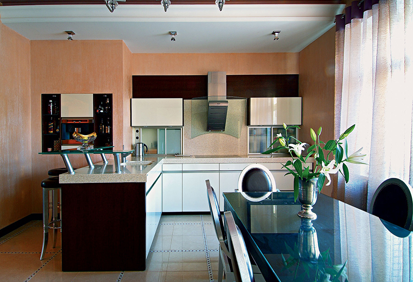 Кухни персикового цвета дизайн