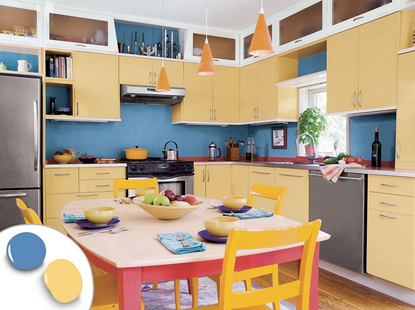 Ванильный цвет в интерьере кухни: 30 фото, сочетания