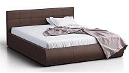 Кровать двуспальная Афина 180 с ПМ коричневая