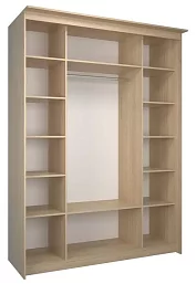 Шкаф-купе Эконом Миллениум 1752х2400х573 светлый роникон