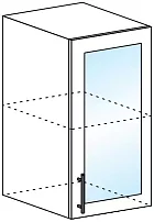 Шкаф верхний со стеклом ШВС 400 арт153 