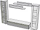 Гостиная Лана 2.5 МДФ, Белый